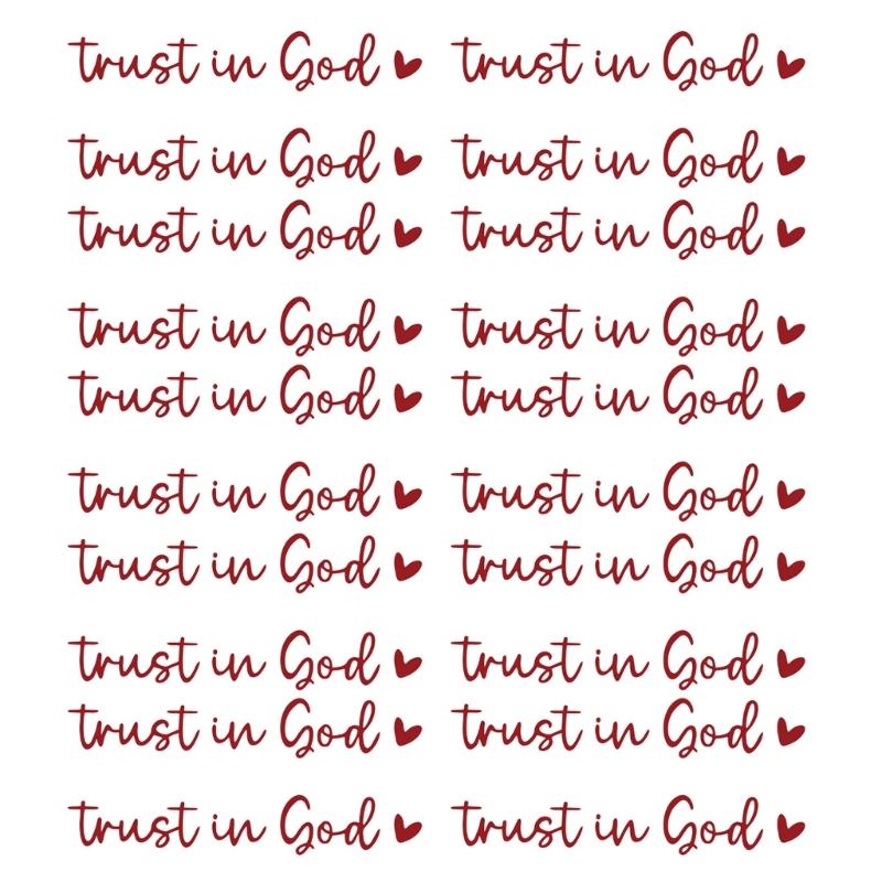 20PCS Driving with Devotion Inspirational Decals Trust in God Mirror Stickers Trust in God Rearviews Decals for Car
