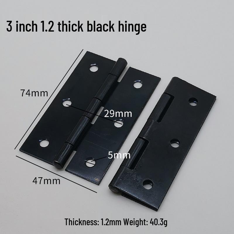 Flat Crown Hinges in Gold, Silver, Antique Bronze - Available in 1.5, 2, 3, & 4-inch Sizes
