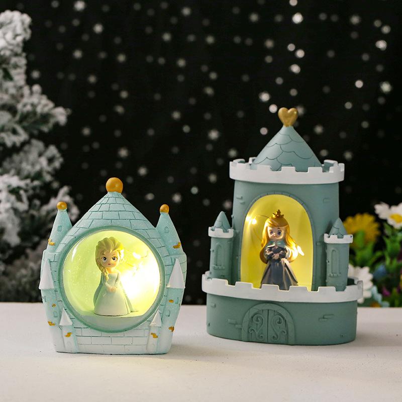 Princess Castle Fairy Star Lights Room Decorated Nightlight Button Power Battery