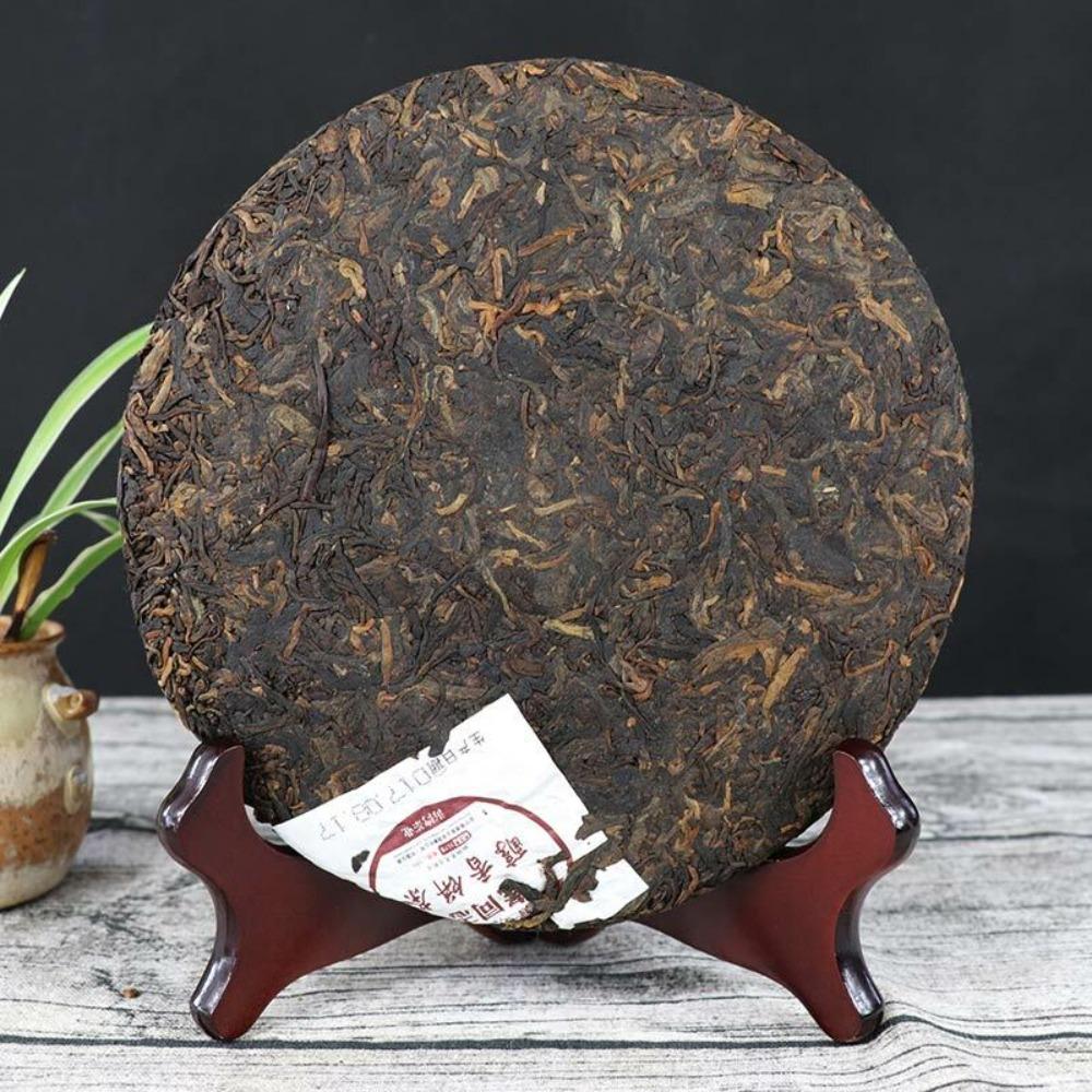 357g Lao Tong Zhi Ripe Puer Tea Cake 171 Chun Xiang Batch First Class