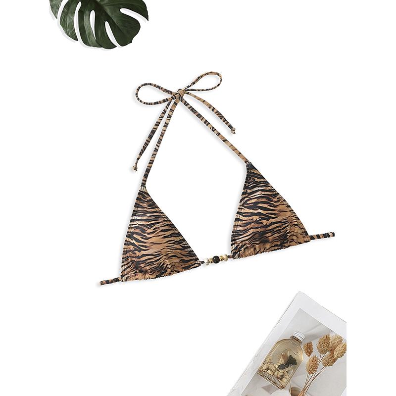 Bikini Costume da Bagno Leopardo Fasciatura Abbigliamento da Bagno Sexy Tuta Intera Costumi da Bagno a Vita Alta Costume da Bagno Triangolo Estate Biquini