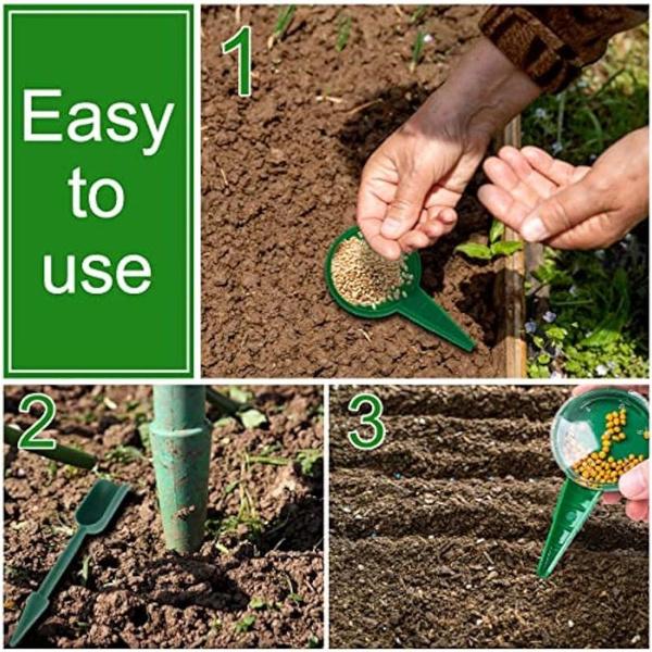 1Pc 2024 Mini Seed Spreader Handheld Garden Seed Planter Tool Sowing Seed Dispenser Seedling Dibber and Widger Set for Tiny Seeds