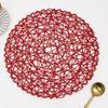 Tappetino Resistente al Calore Antiscivolo per Tavola da Pranzo Set Lavabile Decorativo Intrecciato Sottobicchieri Tappetini Protettivi per Ciotole per Cucina di Casa Esterno
