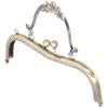 5pcs Embossed Handle Metal Purse Frame Bronze Color Handbag Frame Hardware  DIY Handbag Making