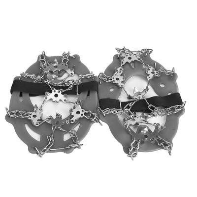 1 Pair Universal 19 Teeth Anti Slip Ice Cleat Shoe Grips Spikes Cleats Crampons for Hiking