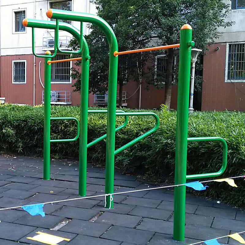 Community Village Outdoor Fitness Equipment: New National Standard Parallel Bars Installation