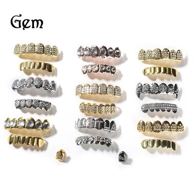 Factory Direct Jewelry Braces Diamond Plated Rap Braces Teeth Grills