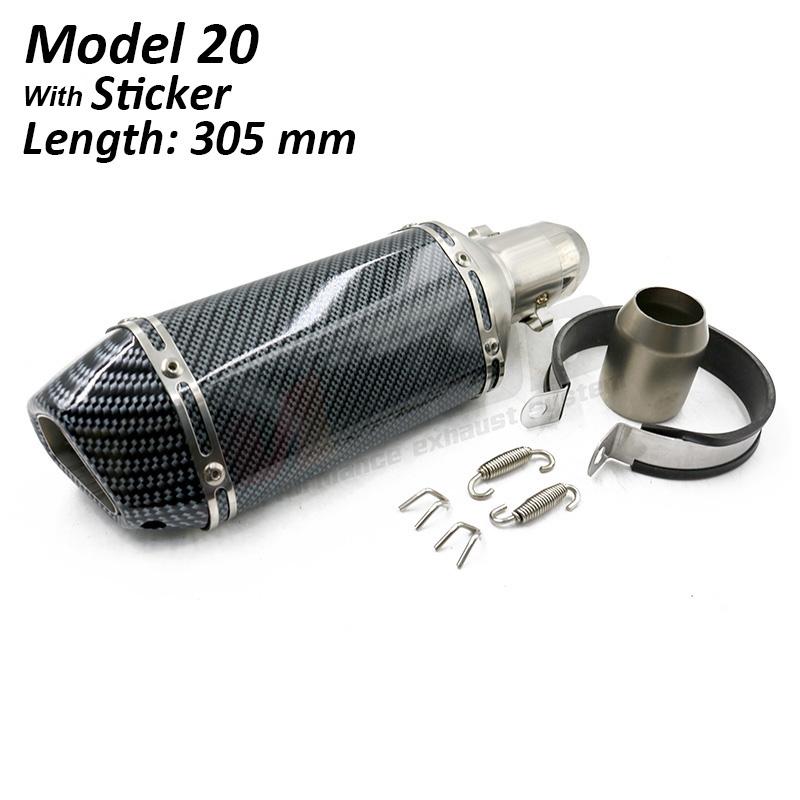 Universal Motorcycle Exhaust Pipe 51mm DB Killer Escape Moto Racing Modified Pit Bike For Kawasaki Z650 Ninja400 Versys 650 MT09