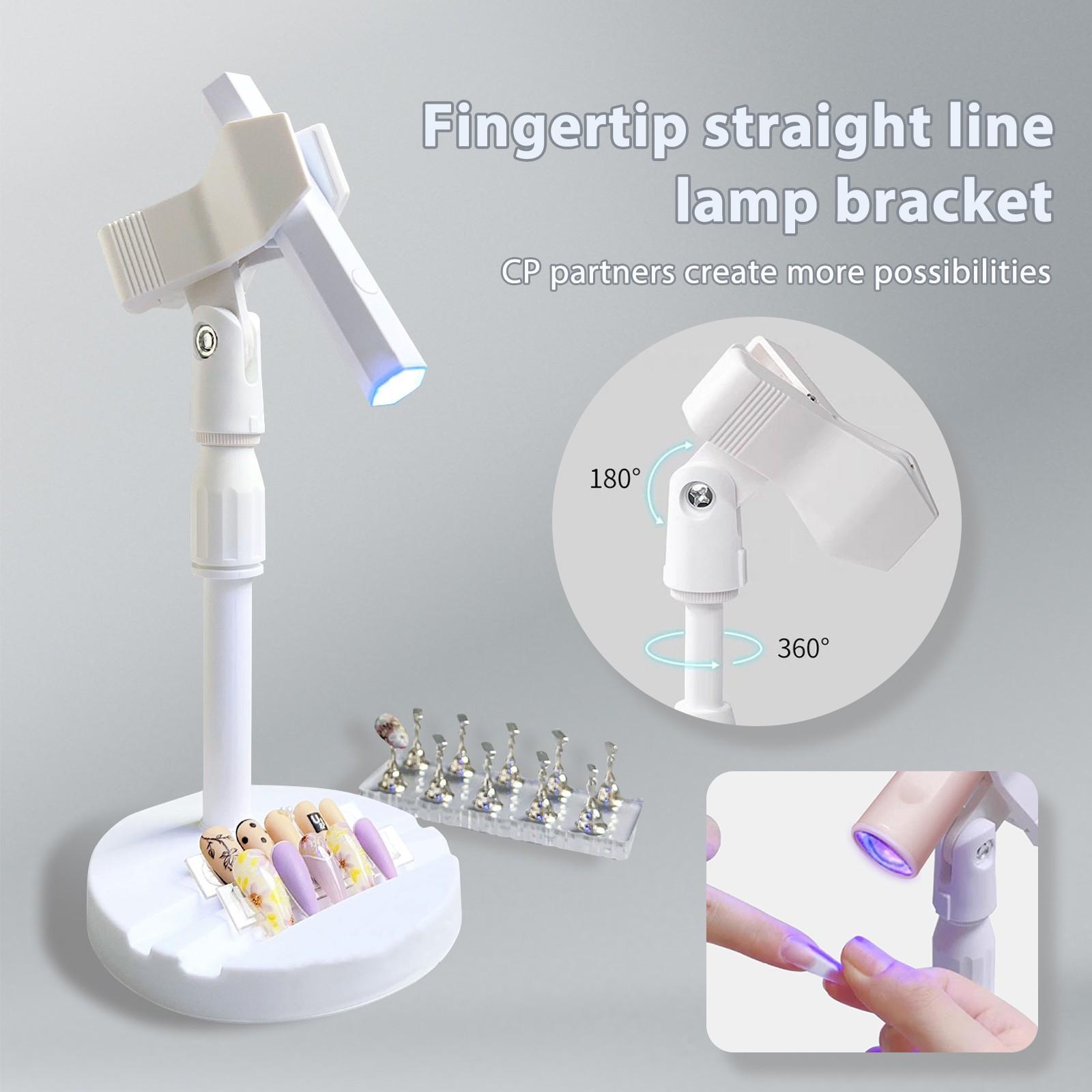 

УФ-светильник для ногтей Вращающийся светильник Вращающийся светильник Подставка для ногтей для светильника Держатель для мобильного телефона Регулируемое вращение на 360° Подставка для УФ-светильника для ногтей Домашняя подставка One Size белый