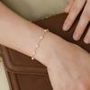 Kpop White Imitation Pearl Choker Necklace Bracelet Set For Women Vintage Silver Color Beaded Neck Chain Bridal Jewelry Gifts
