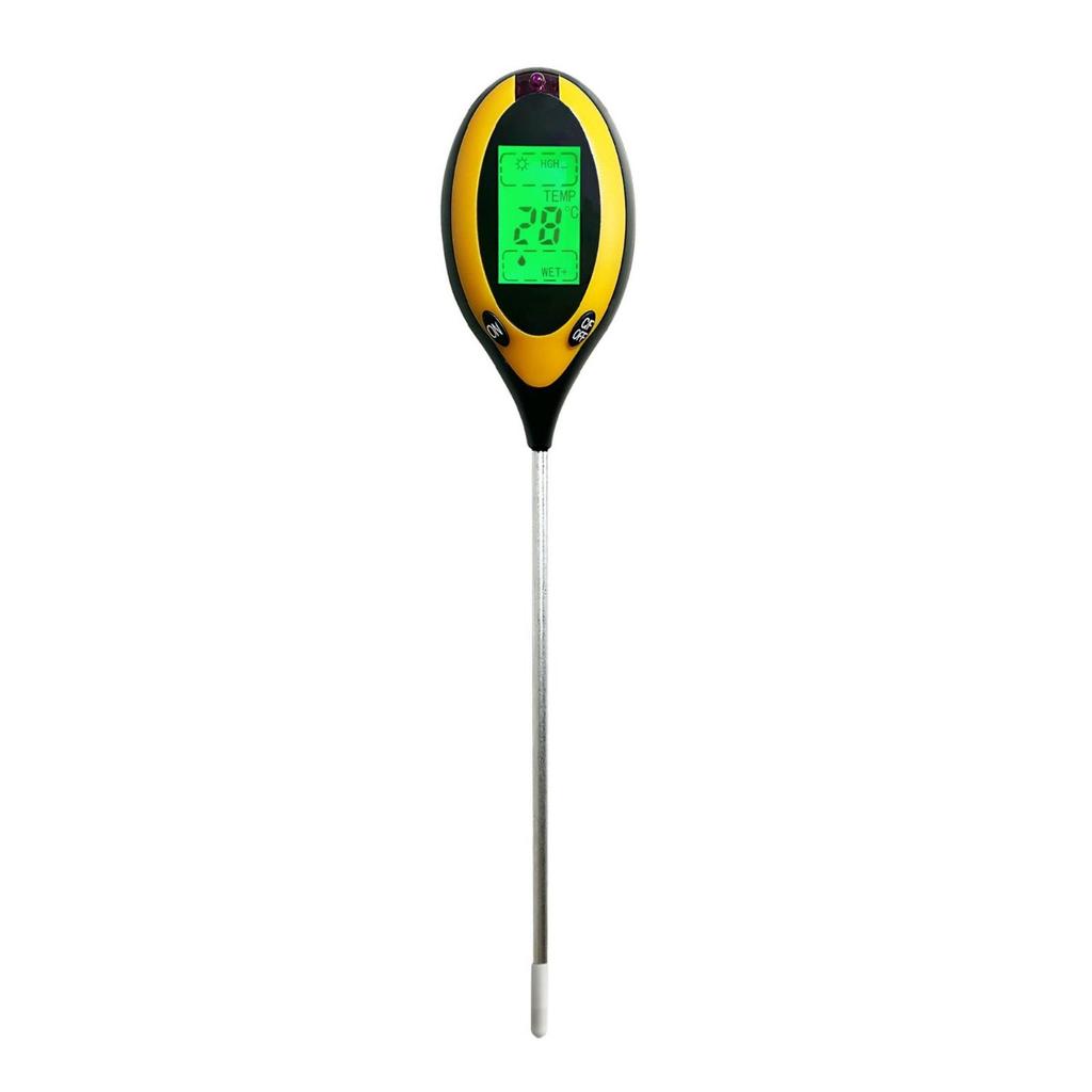 Quadruple Function Soil Tester Green Backlight Four Meter Backlit Display Screen