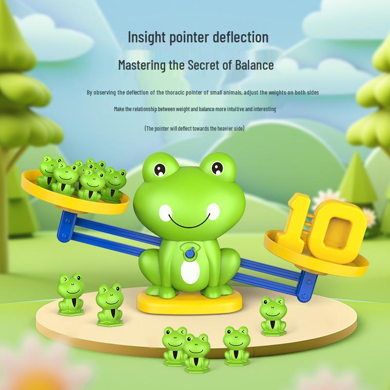 Frog Monkey Number Balance Scale: Educational Toy for Cognitive and Logical Development in Children