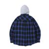 INTERCREW Flannel Yarn-Dyed Multi-Check Shirt D Blue Itz1Yc02Adb