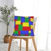 Classic Red Green Blue Yellow Building Blocks Bricks Pillow Case Comfy Pillow Cover Funny Pillowcases For Living Room Sofa