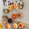 French Bread Refrigerator Magnets Kawaii Cartoon Food Fridge Magnets Cute Decorative Photo Message Magnet Magnetic Sticker