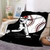 Baseball Theme Printed Blanket - Perfect for Couch, Bed, Travel & Outdoor Use | Machine Washable, Cozy & Durable.