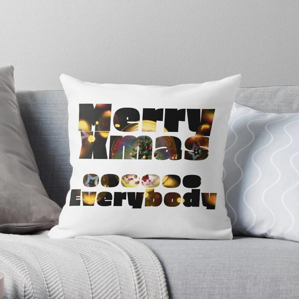 Merry Christmas Decoration Home Pillowcase Cushion Cover Autumn 45X45Cm Red Hat Modern Living Room Sofa Bed Pillowcase