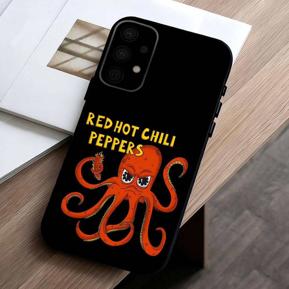 U-Unforgettable Red Hot Chili P-Peppers Bnd Phone Case For Samsung Galaxy A73,A72,A71,A70,A53,A52,A51,Others Soft Black Cover