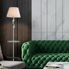 Modern Floor Lamp with Integrated Side Table