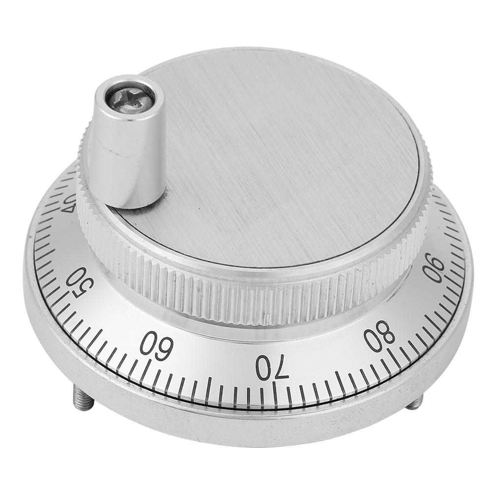 5V 60mm Diameter 4 Terminal Manual Pulse Generator CNC Electronic Handwheel with Handle