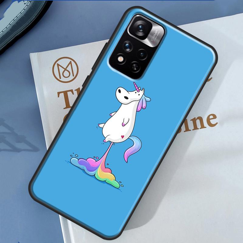 Cartoon Rainbow Unicorn Case For Xiaomi Redmi 13C 10C 12C 14C Redmi Note 14 13 Pro 12 11 9 10 9S 10S 11S 12S Cover