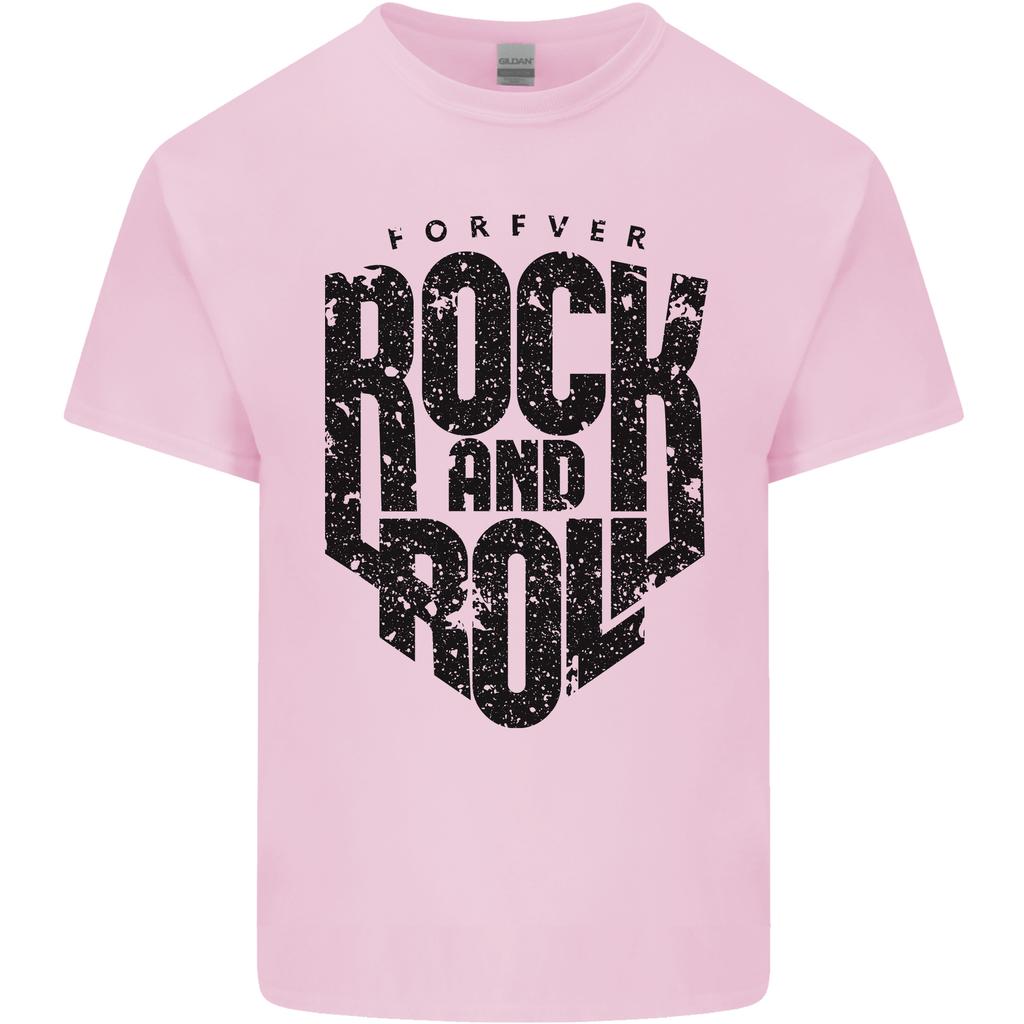 Forever Rock and Roll Music Unisexs Light Cotton TShirt