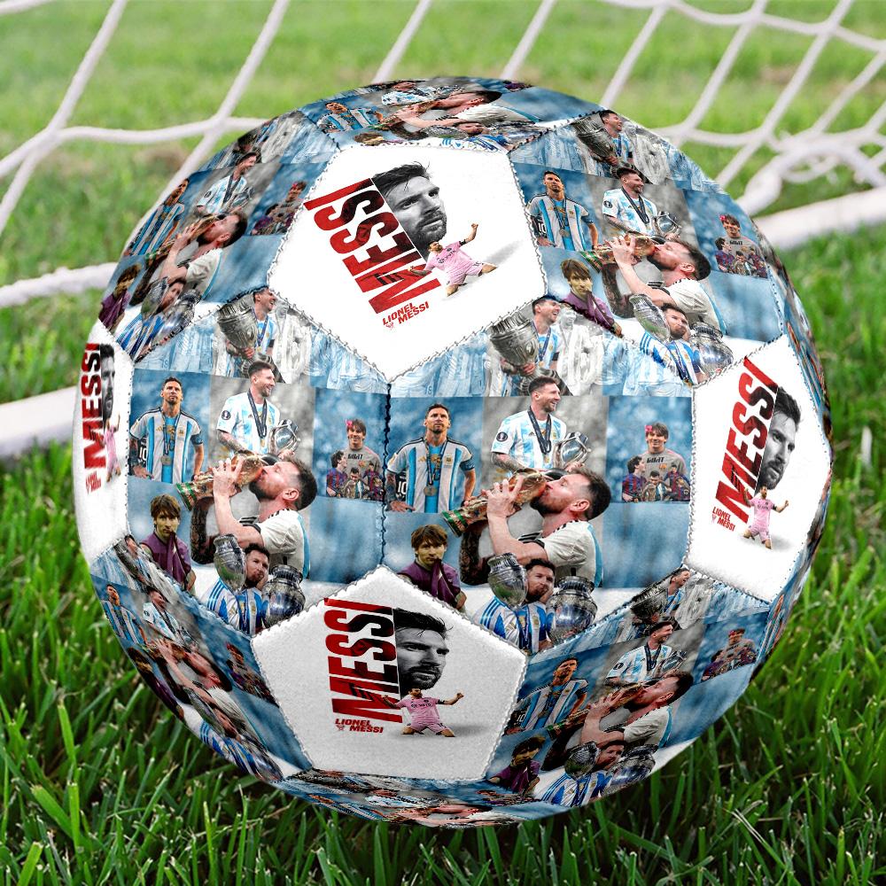 Messi 10 Number Soccer Art Size 5 Soccer Ball Machinestitched Indooroutdoor Universal Football Perfect Commemorative Gift For Soccer Lovers