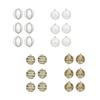 Set of 6 Christmas Ornaments for Tree, DIY Hanging Balls 5.5cm