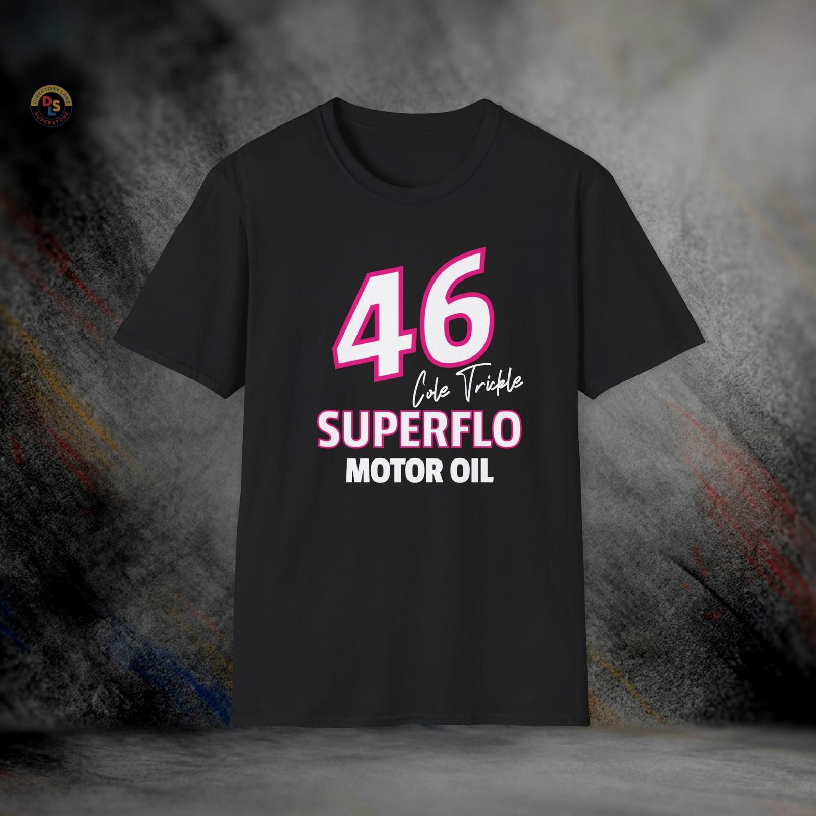 Cole Trickle Superflo Motor Oil Days of Thunder T-Shirt | Softstyle Tee M