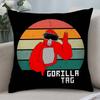 Cool G-Gorilla TagS Pillow Case Short Plush Double-sided Print Square Throw Pillow Covers Sofa Home Cushion Decorl,(3)