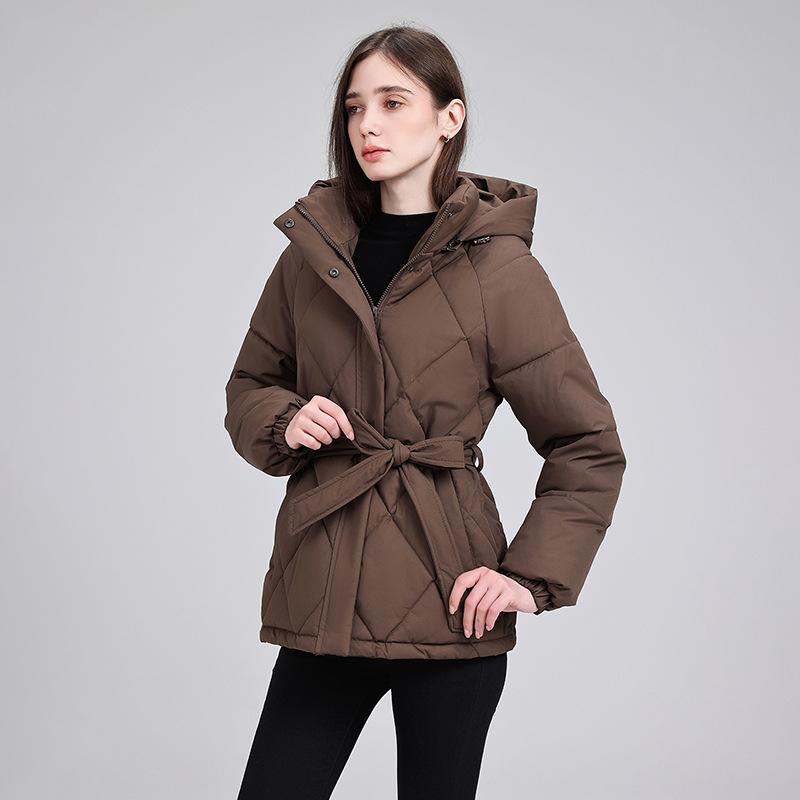 YYFS Moda donna casual autunno inverno tinta unita stampa maniche lunghe giacche e cappotti piumini
