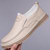 Fashion Autumn Men Casual Driving Shoes Designer Fashion Loafers Solid Color Big Size Soft Sole Non-slip Shoe Comfortable Leather Shoes