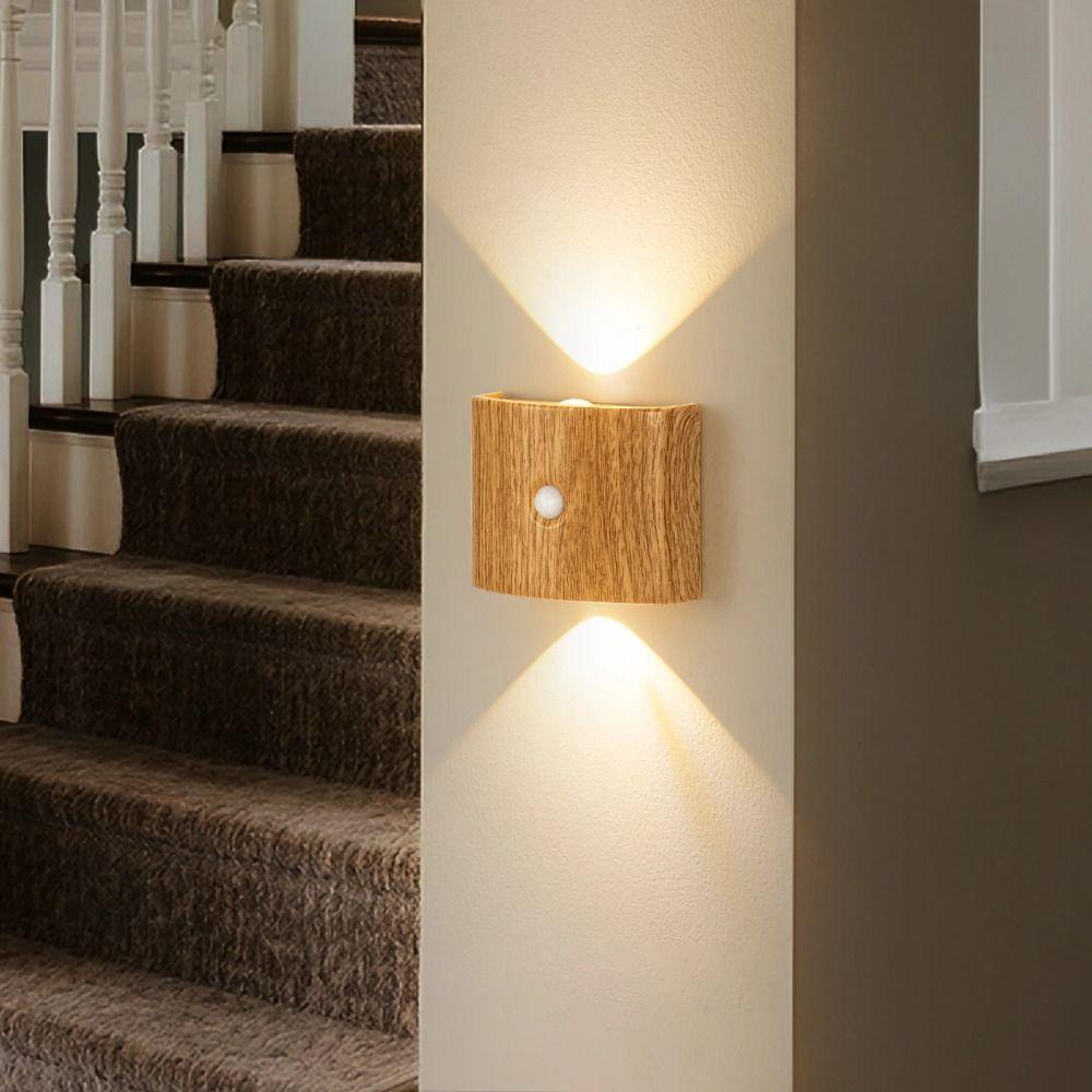 Magnetic Installation LED Induction Wall Lamp PIR Sensor Wall Sconce Bedroom Night Light