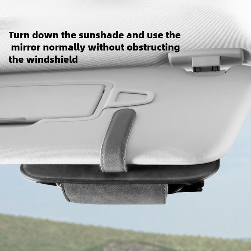 Sun Visor Sunglasses Clip Glasses Case Sunglasses Frame Box Car Sun Visor Glasses Case Clip Magnetic Stable Glasses Storage Box