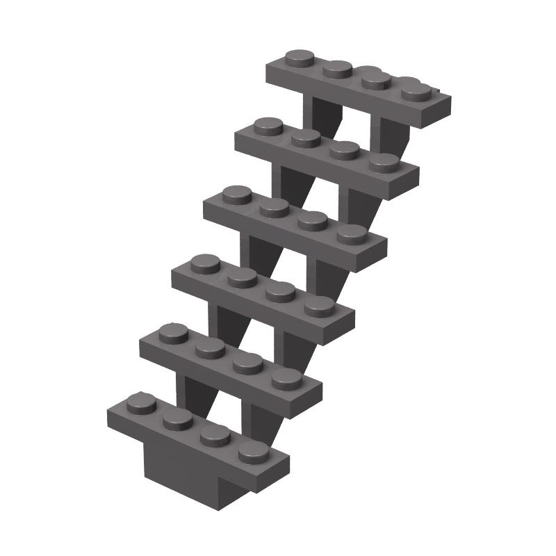 DomesticMOCSplicing Building Blocks Parts Compatible with LE-GO30134 7x4x6Stairs Building Scene