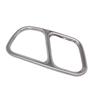 Stainless Steel Silver Exhaust Pipe Cover for 2014-2018 BMW X5 with Four-Outlets.