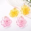 Sweet Fairy Transparent Texture Big Flower Imitation Pearl Earrings Fresh Pastoral Gentle Atmosphere Women's Models