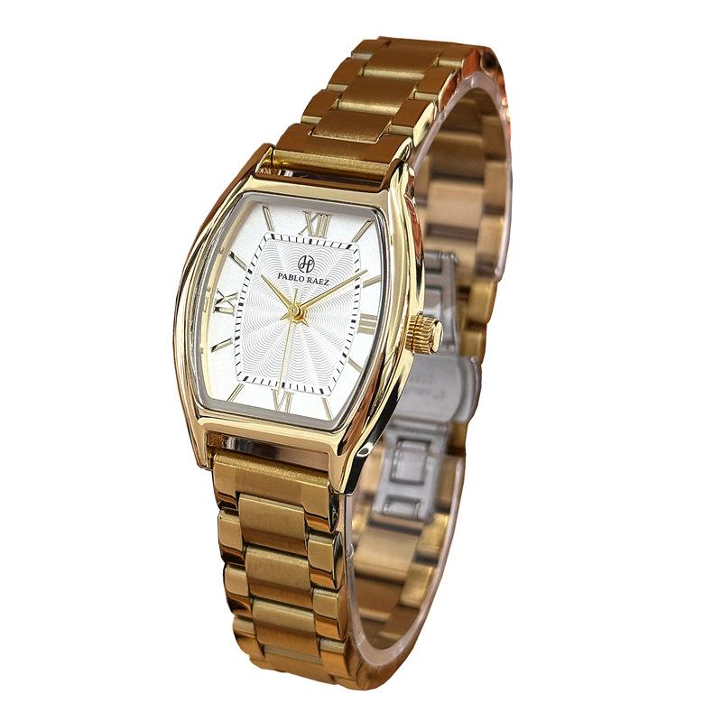 Women Quartz Watch Gold Bracelet Watch Temperament Ladies Fashion light luxury Clock Watches Has box and regulator