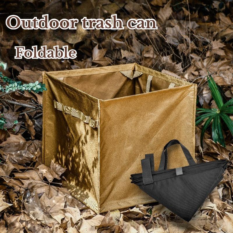 Triangle Outdoor Products Folding Trash Can Box Multi Functional Portable Camping Equipment Miscellaneous Camping Storage Bag чёрный