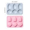 6Cavity Madeleine Silicone Mold Chocolate Mold Mousses Cake  Bakings Tool