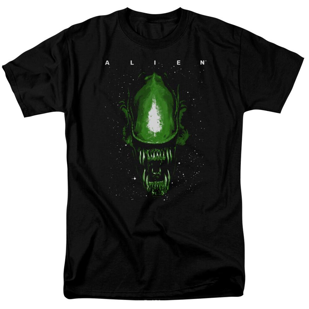 Alien Space Aliens T Shirt Licensed Sci-Fi Horror Movie Retro Classic Tee Black