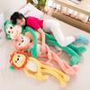 Long-Legged Forest Animal Plush Toy - Lion, Tiger, Monkey Pillow & Stuffed Doll Gift for Girls