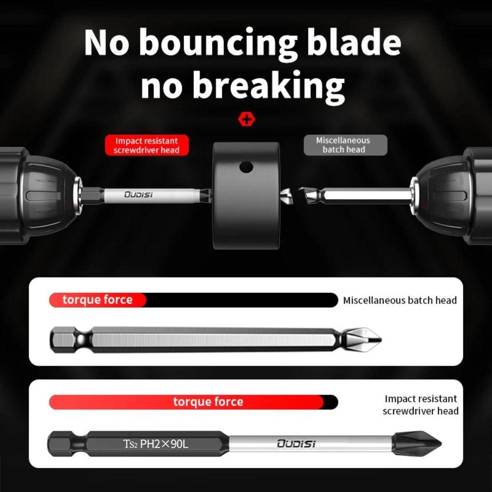 1/7pcs Magnetic Batch Head Anti Non-slip PH2 Screwdriver Bits 25-150mm Cross Bit  Disassembly Tool