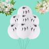 10pcs 12inch White Sheep Latex Balloons Inflatable Animal Balloons Sheep Print Balloon  Home Decor