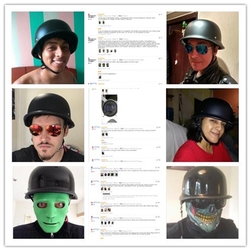 German-Style Retro ABS Electric Scooter Half Helmet