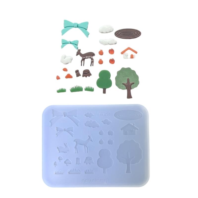 Silicone Fondant Mold Multifuntional Candy and Chocolate Molds Easy To Clean Suitable for Dessert and Craft Making