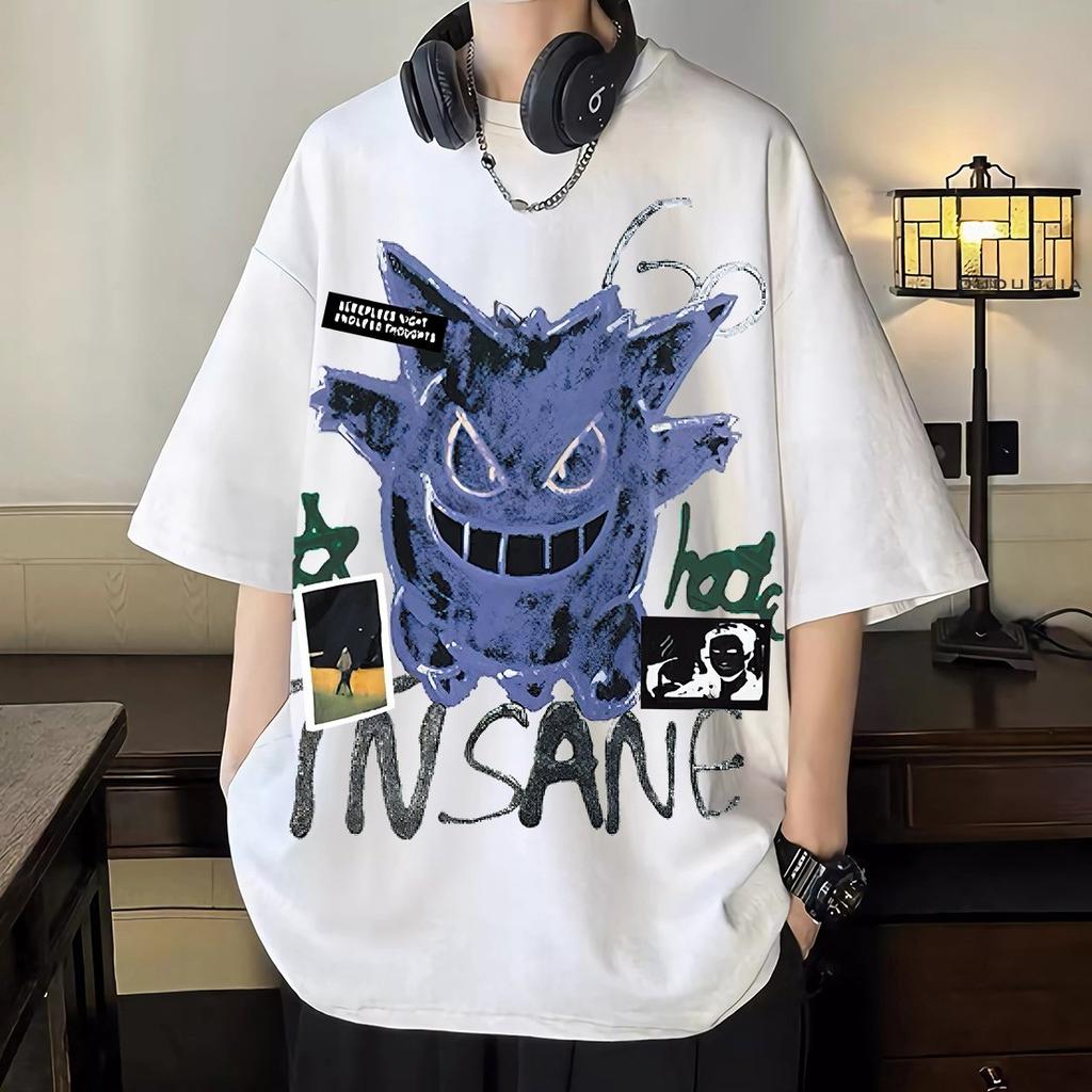 2026 New Edition Pokémon Japanese Anime ShortSleeved TShirt for Men  Summer Loose Anime TShirt Shirt