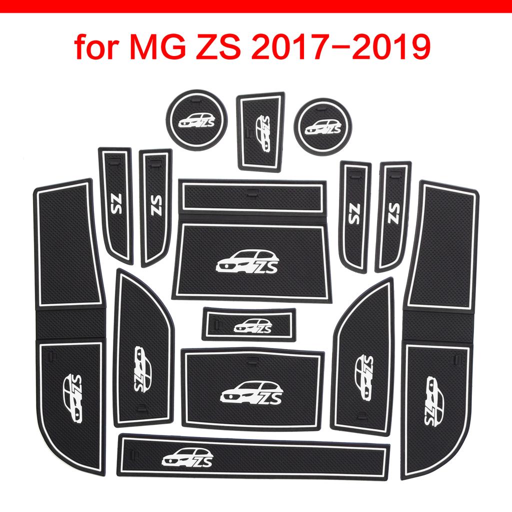 Anti-Slip Gate Slot Cup Mat Fit For MG ZS 2017-2024 Accessories Door Groove Non-Slip Pad Rubber Coaster