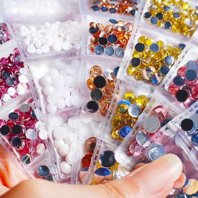 2-6mm 1000PC Manicure 5-Piece Bag Jewelry Beauty Rhinestone Mobile Phone Resin Rhinestone DIY