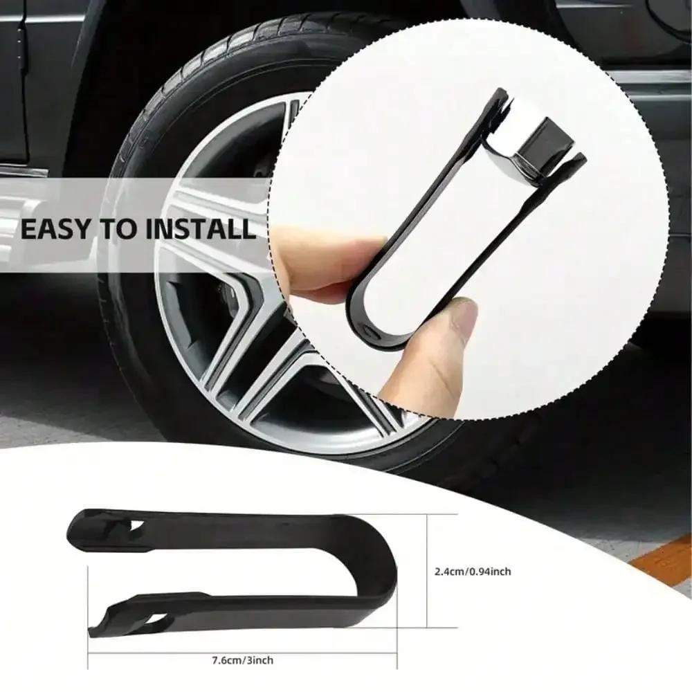 20 Stück Universelle Rostschutz-Chrom-Zierkappen - Glänzende ABS-Radmutter-, Schrauben- und Schraubenschutzabdeckungen für Autos